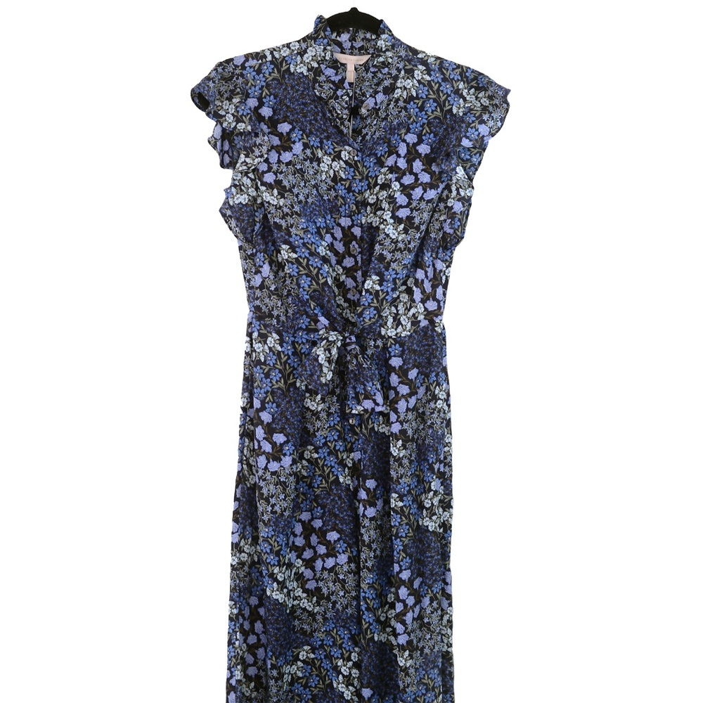 Rebecca Taylor Ava Floral Print Silk Maxi Jumpsuit